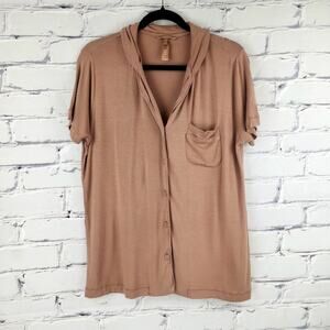 Skims pajama Top Womens M soft comfy cozycore loungewear